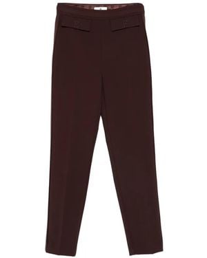 Elisabetta Franchi Slim-Fit Pants - Brown
