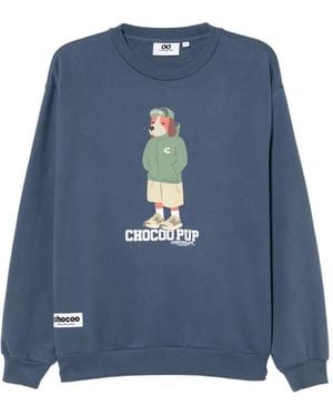 Chocoolate Graphiced Sweatshirt - Blue
