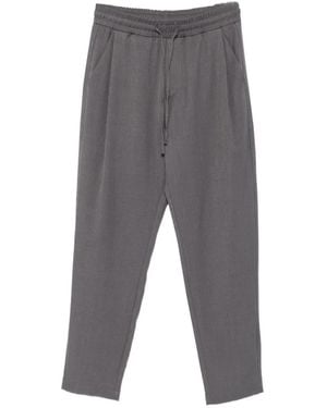 Imperial Drawstring-Waistband Pants - Gray
