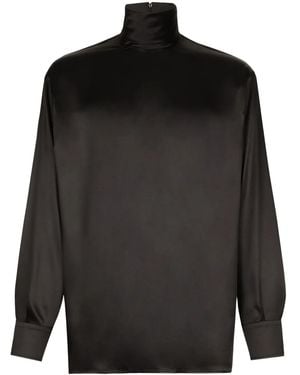 Dolce & Gabbana High Neck Shirt - Black