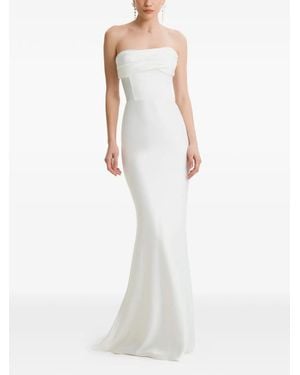 Framboise Vestido Largo Lyris Palabra De Honor - Blanco