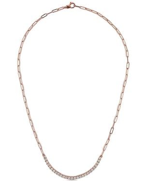 Jewels Aficionado Collar De Cadena En Oro De 18 Ct Con Diamantes - Rosa