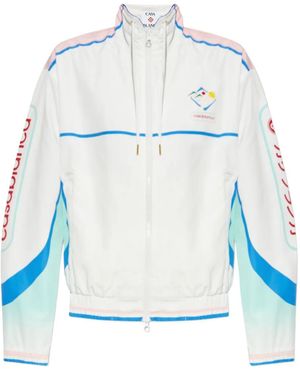 CASABLANCA Casa Sportif Windbreaker Jacket - Blue