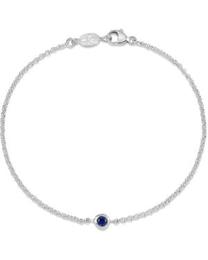 Dower & Hall Dewdrop Sapphire Chain Bracelet - White