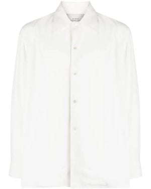 Studio Nicholson Long-Sleeve Straight-Hem Shirt - White