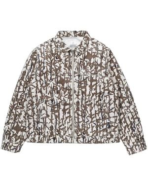 Gramicci Taos Jack Met Abstracte Print - Wit