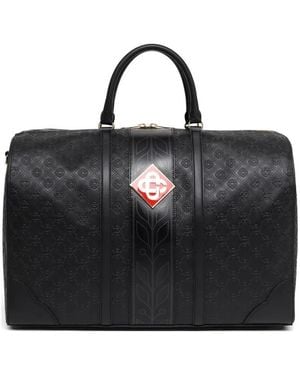 CASABLANCA Embossed Duffel Bag - Black