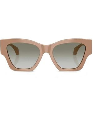 Versace Sonnenbrille Mit Geometrischem Gestell - Grau