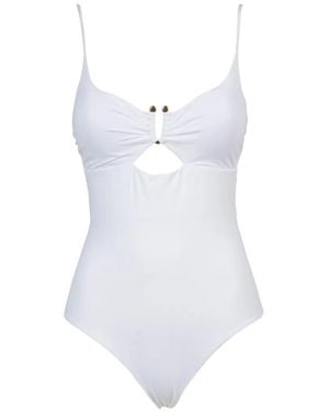 Fisico Cutout Swimsuit - White