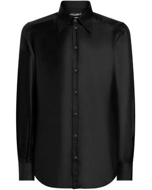 Dolce & Gabbana Chemise Boutonnée À Manches Longues - Noir