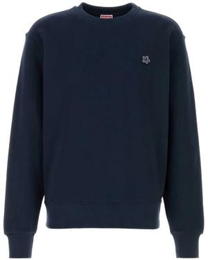 KENZO Crew-Neck Cotton Sweatshirt - Blue