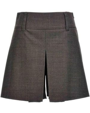 Brunello Cucinelli Pleated Belt-Loop Shorts - Gray