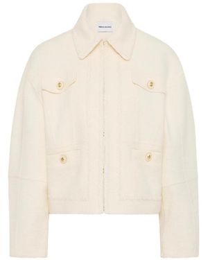 Rebecca Vallance Geknöpfte Bouclé-Jacke - Natur