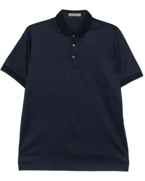 Corneliani Short-Sleeve Polo Shirt - Blue