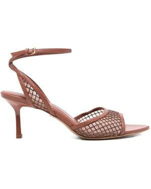 Lola Cruz Ruby Crystal-Embellished Sandals - Pink