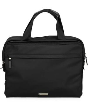 Calvin Klein Laptoptasche Mit Logo-Schild - Schwarz