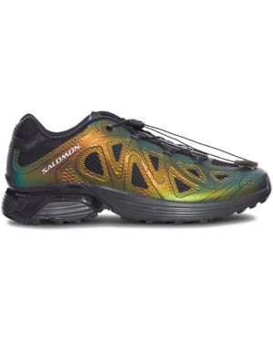 Salomon Sneakers Met Chevron Patroon - Groen