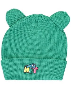 INBETWEENERS Logo-Embroidered Beanie Hat - Green