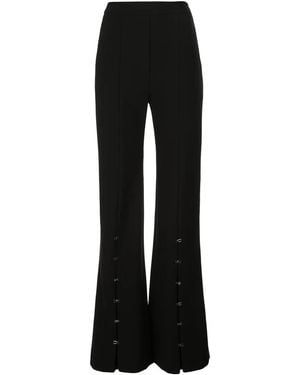Ellery Clasped Flare Trousers - Black