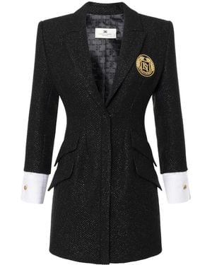 Elisabetta Franchi Abito Coat Corto - Nero