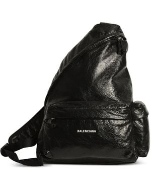 Balenciaga Asymmetrische Explorer Rugzak - Zwart