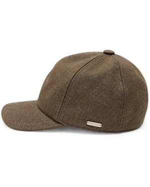 Tombolini Logo-Plaque Baseball Cap - Brown