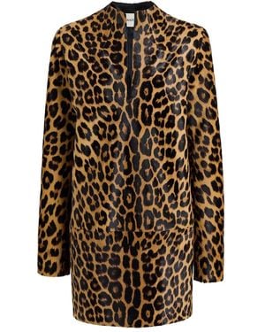 KHAITE Leopard-Print Mini Dress - Black