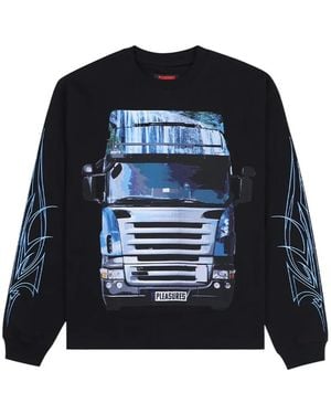 Pleasures Graphic-Print Sweatshirt - Blue