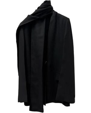 TOTEME Blazer Con Solapas De Bufanda - Negro