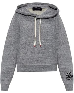 DSquared² Sudadera con capucha y detalle de logo - Gris
