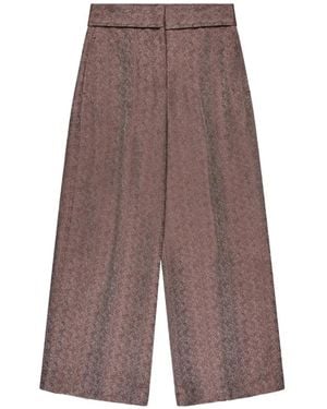 Slowear Pantalones Con Motivo De Espiga - Marrón
