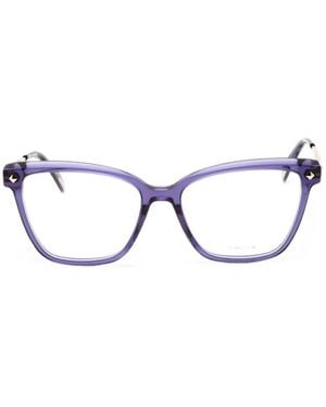 Police Cat-Eye Glasses - Purple