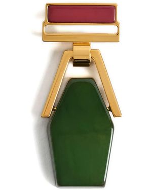La DoubleJ Portal Brooch - Green