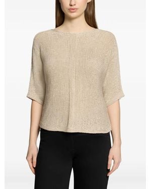 Betty Barclay Fine-Knit Boat-Neck Jumper - Natural