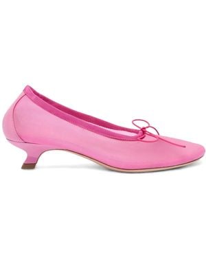 【Simone Rocha】ピンク ハートトゥ バレエシューズ レディース Simone Rocha シューズ | オンラインセールは最大64