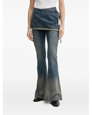 Miss Sixty Layered Flared Jeans - Blue