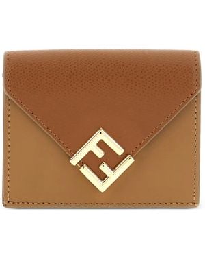 Fendi Sellier Ff-Logo Wallet - Brown