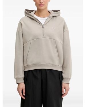 Under Armour Icon Half-Zip Pouch-Pocket Hoodie - Grey