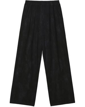 B+ AB Elasticated-Waistband Pants - Black