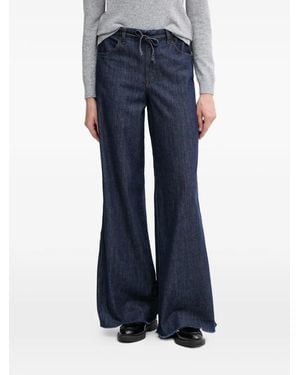 Ouí Drawstring-Fastening Flared Jeans - Blue