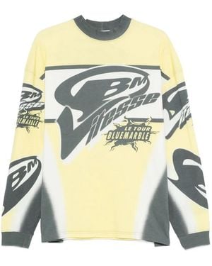 Bluemarble Klassisches Langarmshirt - Weiß