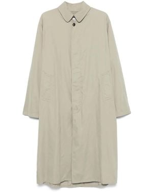 Maison Margiela Gabardina con logo y cuatro costuras - Blanco