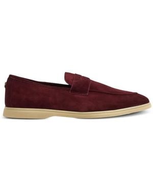 Bougeotte Mocassins Loisir Gomme En Daim - Red