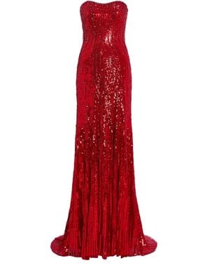 Jenny Packham Sarai デコラティブ マキシドレス - レッド