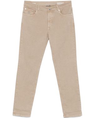 Brunello Cucinelli Klassische Slim-Fit-Jeans - Natur