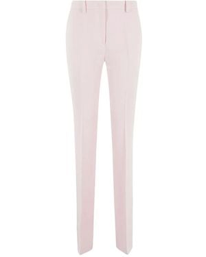 N°21 Flat-Front Tailored Pants - Pink