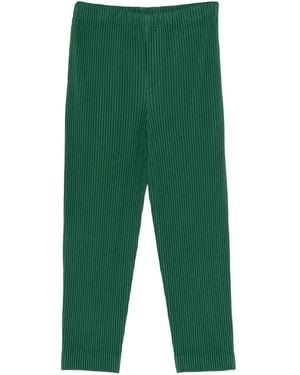 Homme Plissé Issey Miyake ストレートパンツ - グリーン
