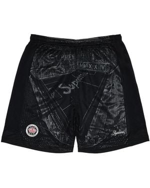 Supreme Shorts Met Geborduurd Logo - Zwart