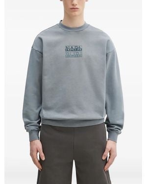 Napapijri Sudadera con logo estampado - Gris