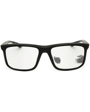 Emporio Armani Rectangle-Frame Glasses - Black